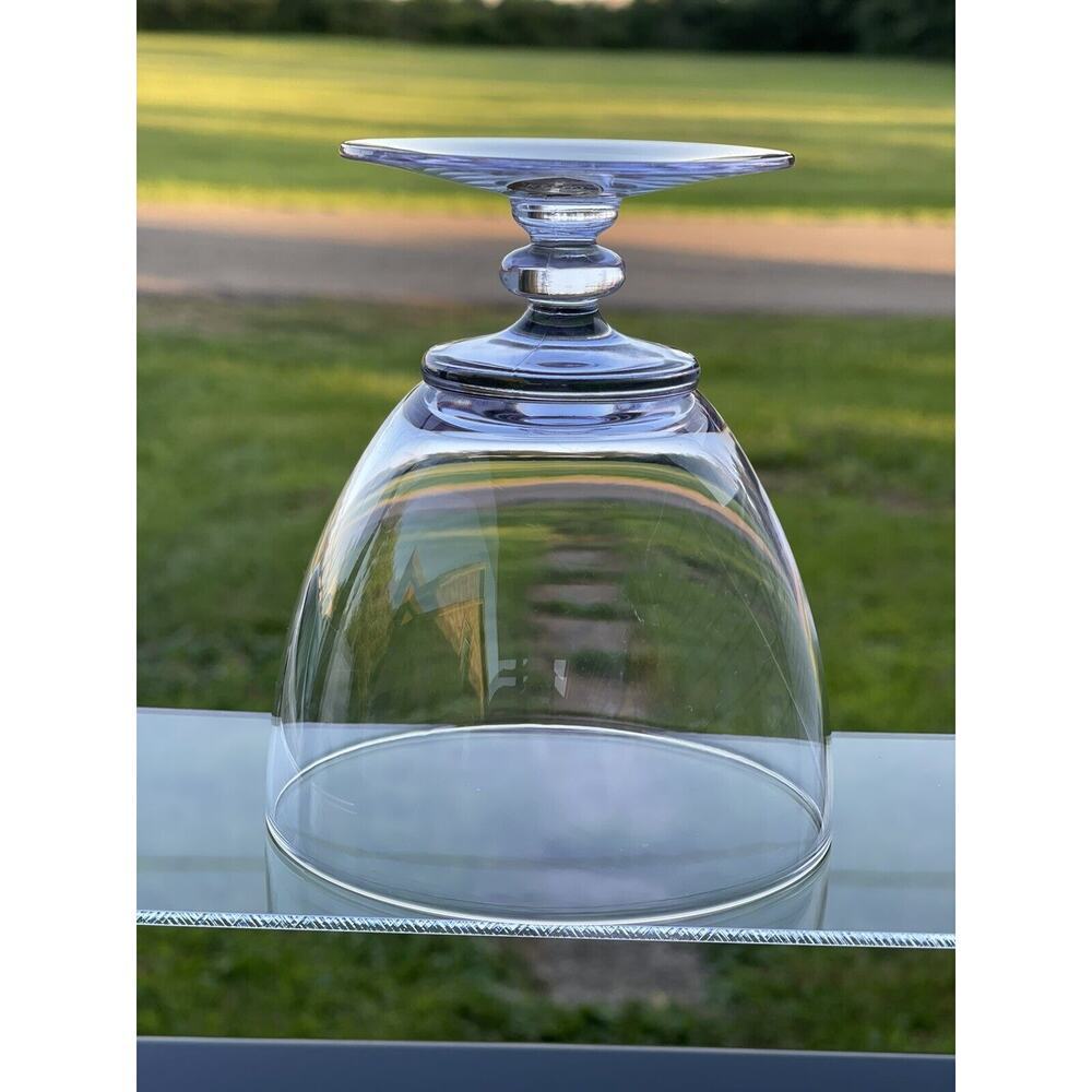 Tiffin Twilight Champagne Sherbet Glass Neodymium Glass Blue Lavender‎ - Picture 4 of 7